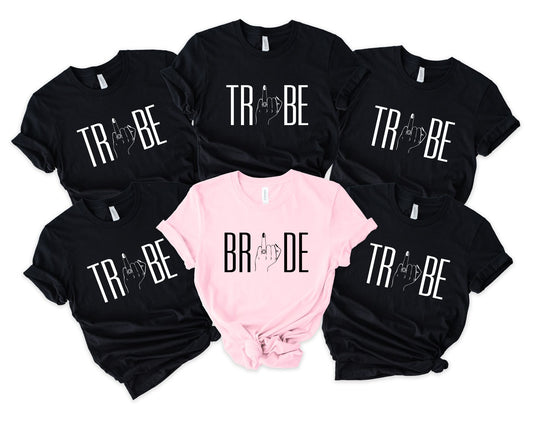 Bride / Tribe Bachelorette Party T-Shirts (Shirts are Sold Separately)