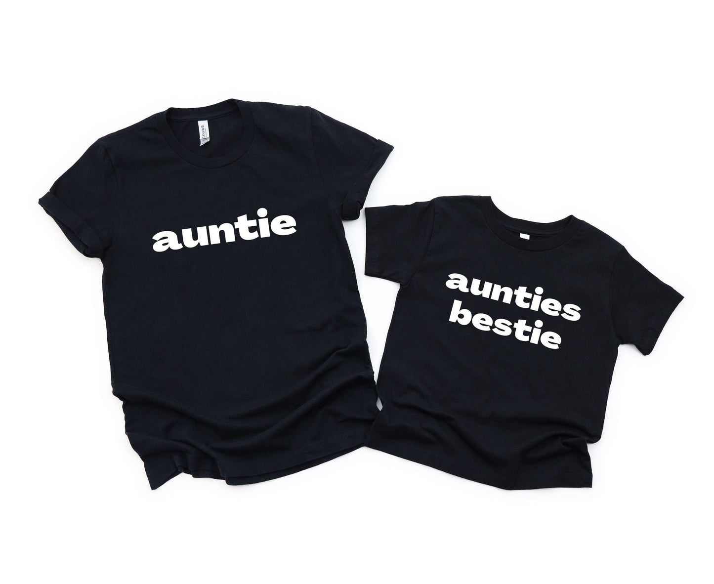 Auntie/Aunties Bestie Matching T-Shirt Set