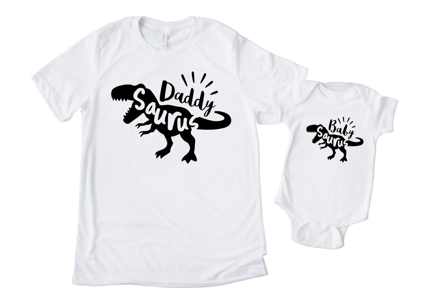 Daddysaurus & Babysaurus Matching Shirt Set