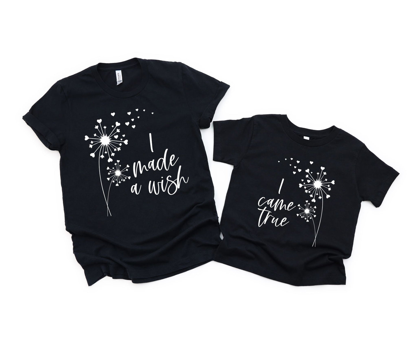 I Made a Wish / I Came True Mommy and Me Matching T-Shirt Set