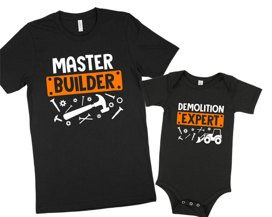 PAPAMasterBuilder- Father & Daughter Matching Shirt Set