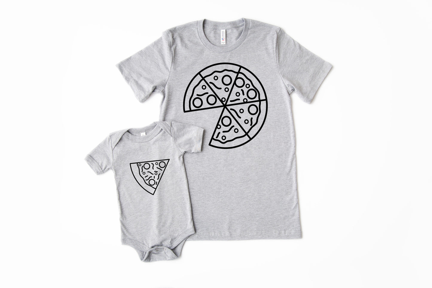 Daddy and Me Pizza Matching Shirt Set